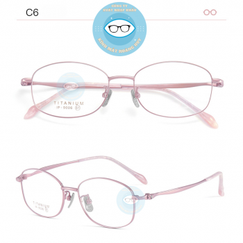 Gọng kính kim loại mã 9006